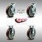 Service Caster 8 Inch Stainless Steel Polyurethane Caster Set with 2 Brakes/Swivel Lock 2 Rigid SCC-SS30S820-PPUB-TLB-BSL-2-R-2 - alternate 2